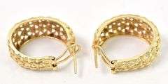 Aspiring 14K Yellow Gold Hoop Earrings