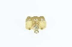 14K Yellow Gold 3D Capitol Building Washington DC Charm/Pendant