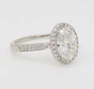 2.07CTW Diamond Encrusted Halo Diamond Ring