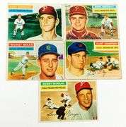 5 Topps 1956 Baseball Cards