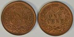 Impressive Full Mint Red Gem BU 1901 & 1902 Indian Head Cents