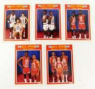 5 Fleer 1989 Basketball Cards