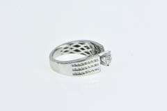 14K White Gold 1.27 Ctw Diamond Illusion Engagement Ring