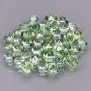 Awesome 5.54ct diamond cut green Sapphire set