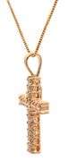 0.30ctw Diamond Cross Pendant Necklace in 18K
