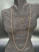 22k Rose Gold Plated Sterling Silver Box Chain 1.5mm Genuine Solid 925 Italy Classic New Necklace 30