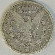 Very scarce key date 1894-S Morgan Silver Dollar in VF