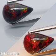 Glistening 3.24ct fiery flashing Welo Black Opal