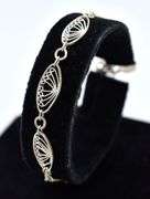 Fancy Filigree Link Bracelet in Sterling Silver