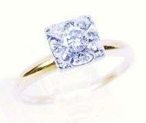 Classic Vintage 14K Diamond Solitaire Ring, Size 7