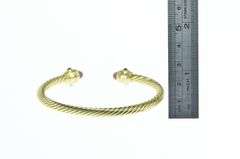 18K Yellow Gold David Yurman Renaissance Designer Cuff Bracelet