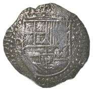 1600's Shipwreck Bolivia 8 Reales Philip III