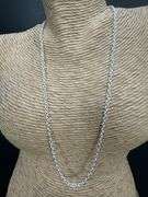 Sterling Silver Rolo Chain Necklace 18"