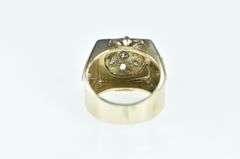 10K Yellow Gold 0.50 Ctw Victorian OMC Diamond Squared Ring