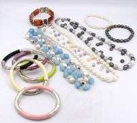 Big group lot of sterling silver Pearl Jewelry