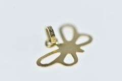 14K Yellow Gold Butterfly Cut Out Beauty Change Symbol Charm/Pendant
