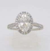 2.07CTW Diamond Encrusted Halo Diamond Ring