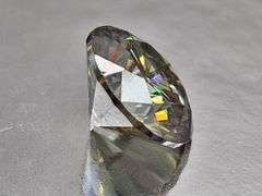 Phenominal Rare 3.21 Ct Golden Amber Bronze Fire Moissanite