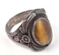 Tigers Eye Gemstone Ring in Sterling Silver