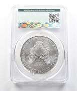 2014-W Burnished Silver Eagle Annual Dollar Set MS70 CAC CACG