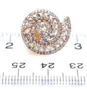 Mesmerizing Diamond Conch Earrings with Gold Plated Silver