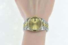 18K Gold Rolex Datejust Model 16233 Men's Watch