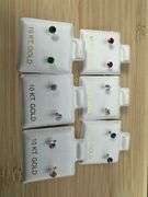 10k Yellow Gold 3mm CZ Earrings Clear, Blue, Green, Light Pink, Pink 6 Pairs