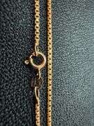 22k Rose Gold Plated Sterling Silver Box Chain 1.5mm Genuine Solid 925 Italy Classic New Necklace 30