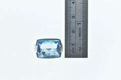 18K White Gold Bvlgari Blue Topaz Metropolis Designer Ring