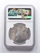 Error AU58 1922 Peace Silver Dollar Minor Curved Clip @ 12:00 NGC