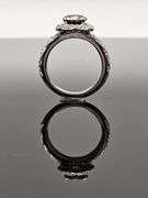 Dynamic 2.85 Ct VVs1 Golden Amber Green Lab Diamond Ring