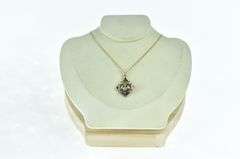 14K Yellow Gold 32 Degr. Masonic Enamel Articulated Eagle Pendant