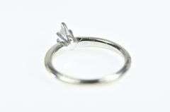 14K White Gold 0.21 Ct Marquise Diamond Solitaire Engagement Ring