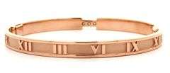 Tiffany & Co. 0.13ctw Diamond Atlas Bangle Bracelet in 18K W/Box