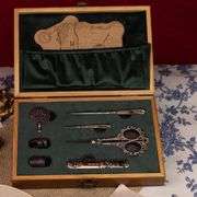 Victorian Antique Needlework Treasure Chest