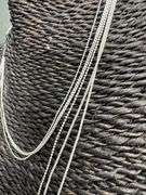 Italian 925 Sterling Silver 5 Piece Layered Chain Set 24",20",20",16",16"