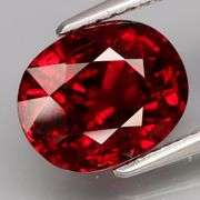 Glittering! 3.83ct red Spessartite garnet