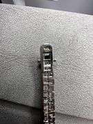14 Kt White Gold Plated 17.5 Ctw Lab Simulated Diamond Tennis Bracelet SA40R