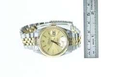 18k Gold Rolex Datejust 36mm Model 16013 Men's Watch