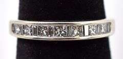 Exciting 14K White Gold Diamond Band Ring