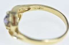 14K Yellow Gold Marquise Mystic Topaz Vintage Bypass Ring