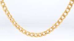 18kt Yellow gold Curb link chain necklace