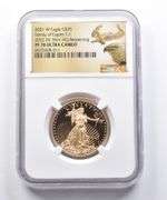 PF70 2021-W $25 American Gold Eagle T-1 2022 DC Mint HQ NGC
