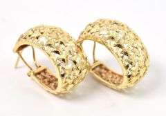 Aspiring 14K Yellow Gold Hoop Earrings