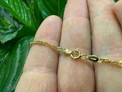 Sterling Silver 925 3mm Singapore Twist 3mm Bracelet Anklet 10"