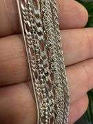 Italian 925 Sterling Silver 8 Piece Layered Chain Set 30",28",24",20",20",18",18",16"