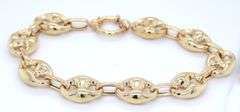 14kt Yellow gold Puffed Gucci link bracelet