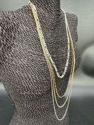 Italian Sterling Silver 925 4 Chain Set Italy
