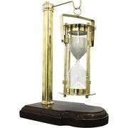 Vintage Brass Hourglass Sand Timer