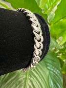 Sterling Silver Solid Miami Cuban Link Chain 6.8mm 925 Italy Heavy Curb Bracelet 7" Inch